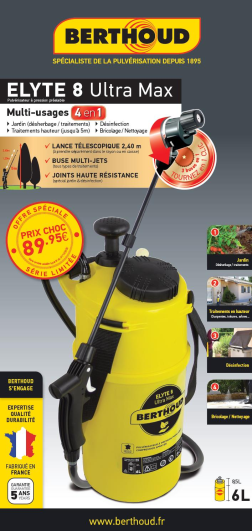 Hozelock - Hozelock - Pulvérisateur Elyte 8 Ultra Max 6 Litres - Image 1