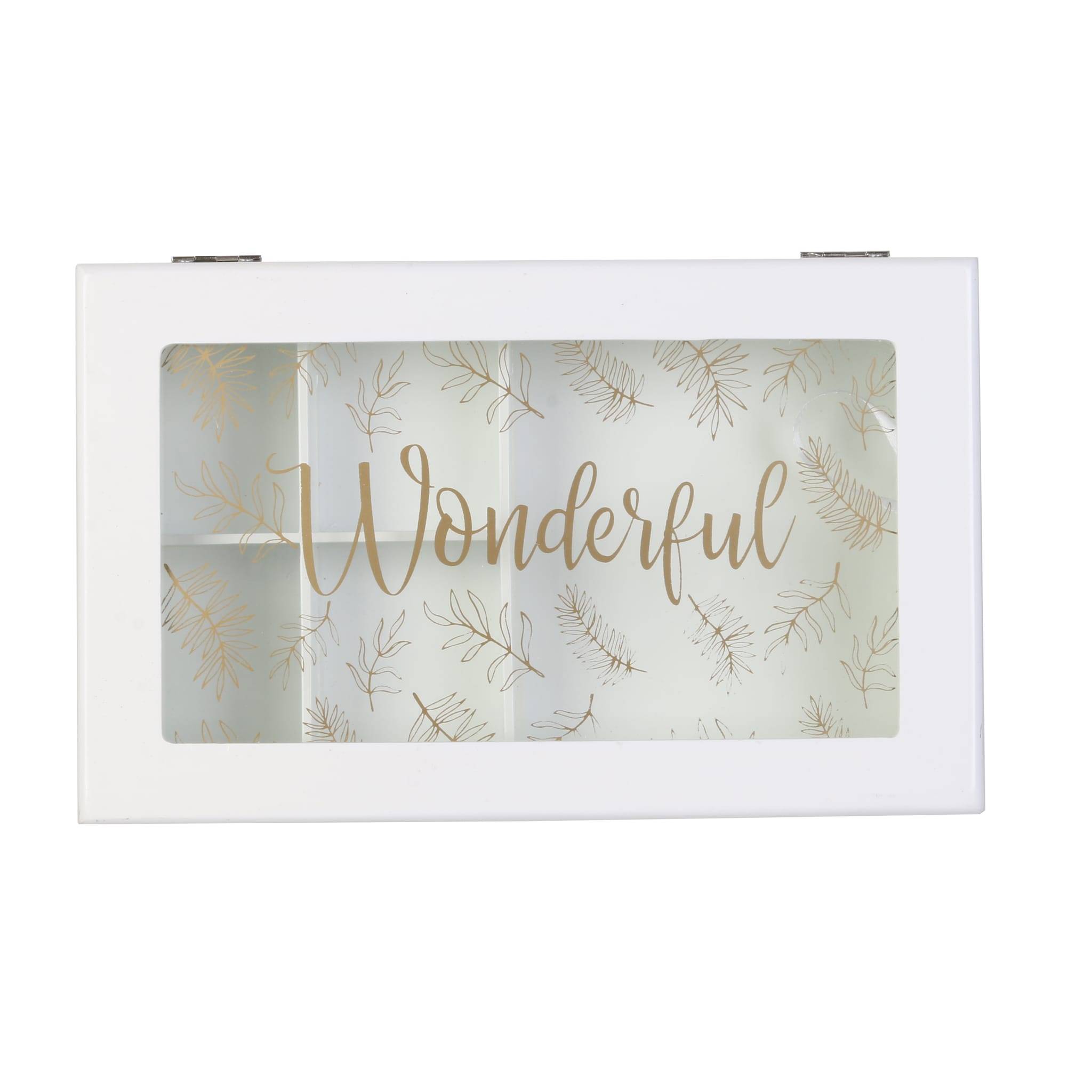 Boite à bijoux rangement Blanc - L.24 x l.15 x H.13 cm - Image 5