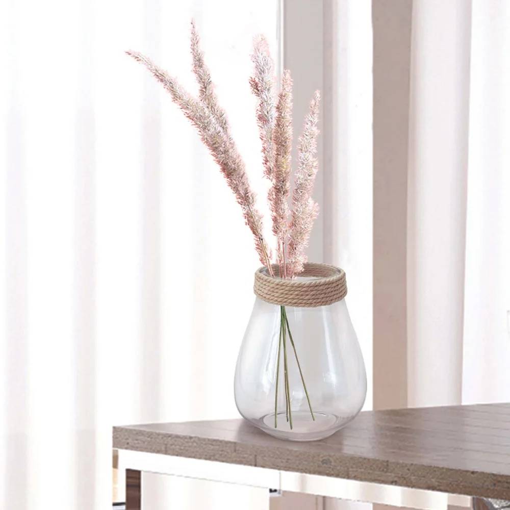 Vase Verre Cordage Transparent H 25 cm L 11,50 cm P 20 cm - THE HOME DECO FACTORY - Image 2