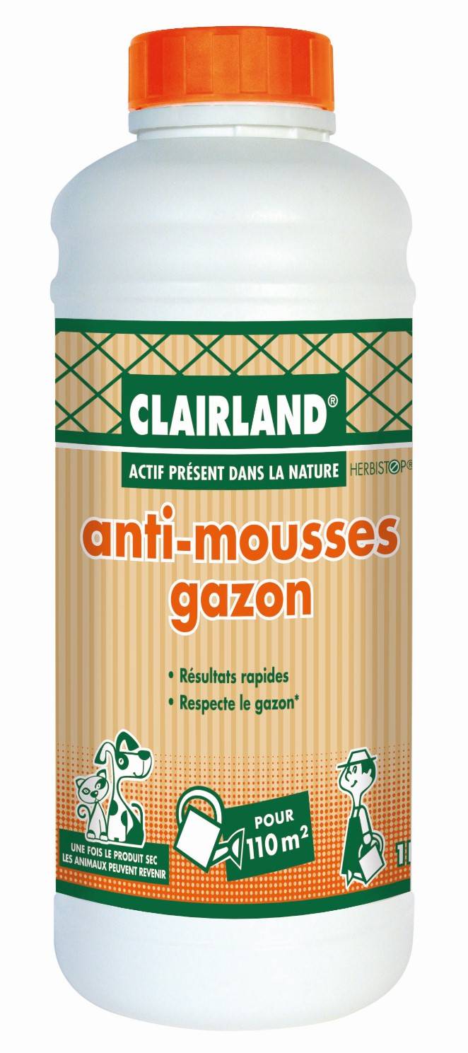 Clairland Biocontrôle - Anti-Mousses Gazon concentré 1 L - Clairland Biocontrôle