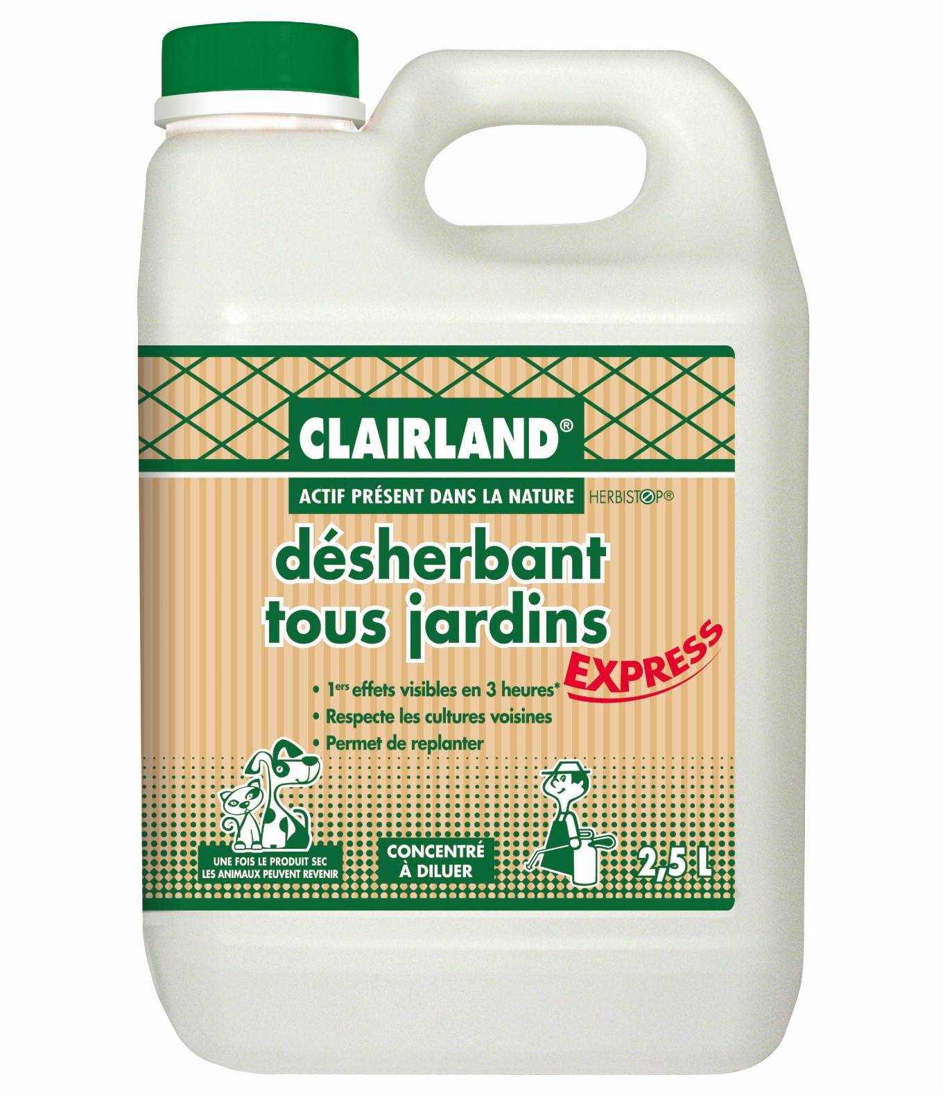 Clairland Biocontrôle - Désherbant concentré 2,5 L - Clairland Biocontrôle