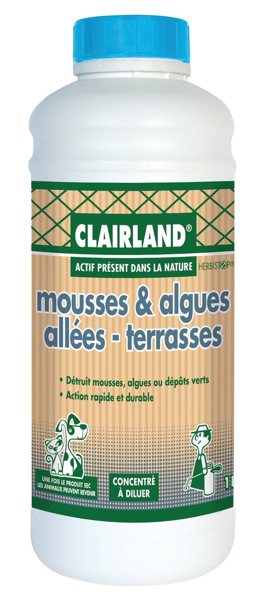 Clairland Biocontrôle - Mousses & algues allées terrasses concentré 1L - Clairland Biocontrôle - Image 2