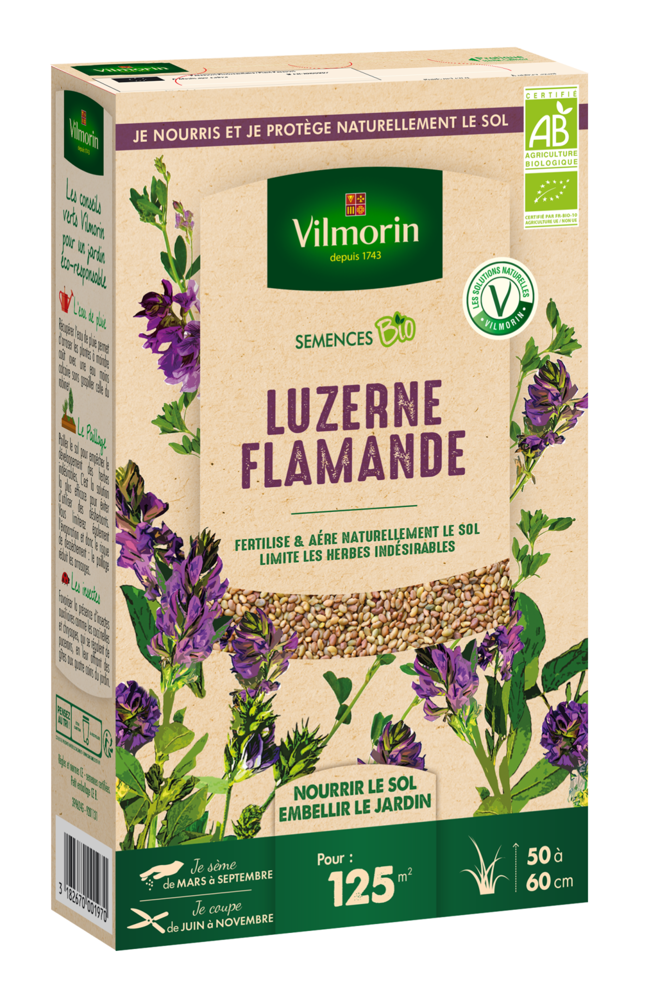 Graines de luzerne flamande BIO 375g – VILMORIN