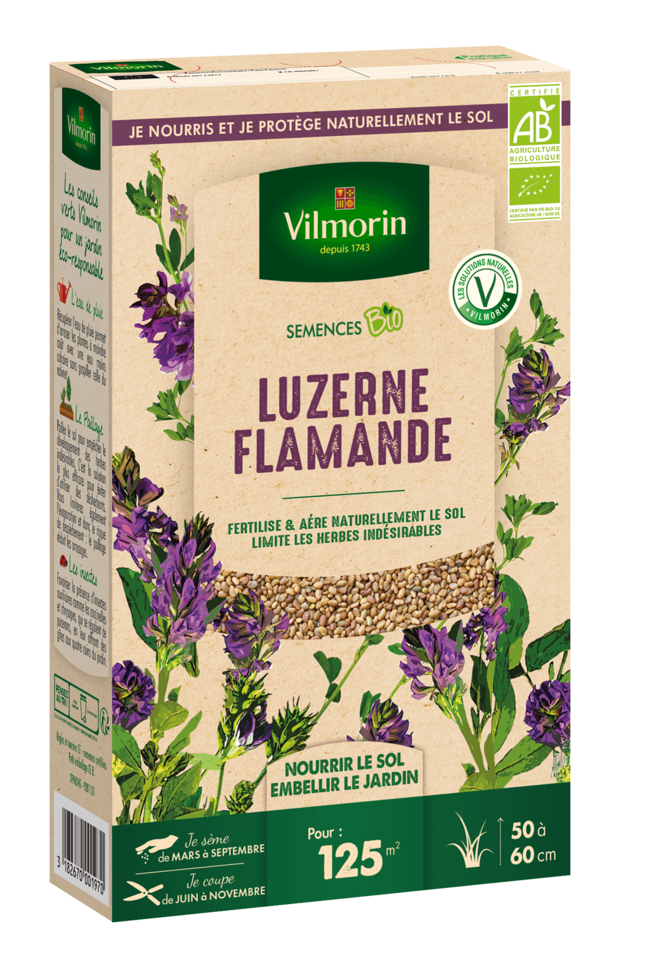 Graines de luzerne flamande BIO 375g – VILMORIN