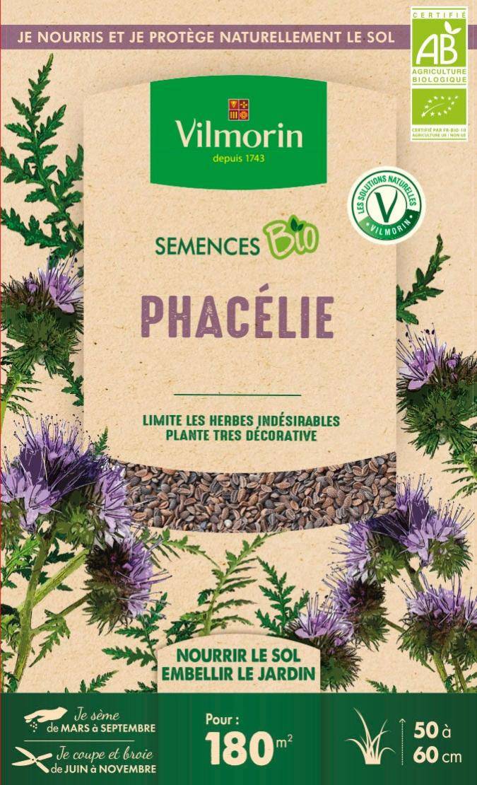 Graines de Phacélie Bio 375g – VILMORIN - Image 1