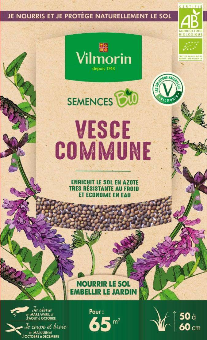 Graines vesce commune Bio 375 gr – VILMORIN - Image 1