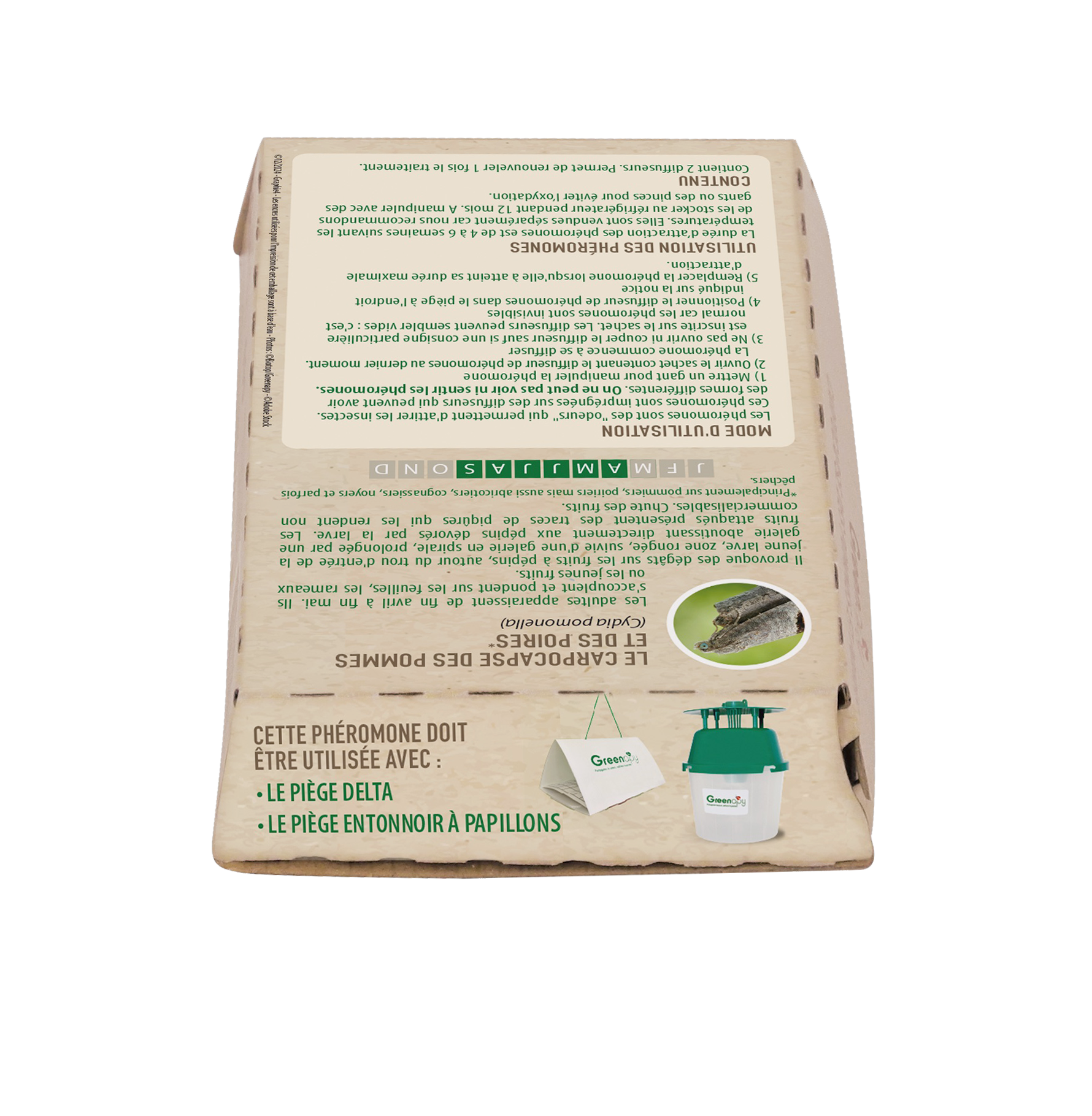 Greenapy - Phéromone carpocapse des pommes et des poires Cydia pomonella boîte de 2 capsules - Greenapy - Image 7