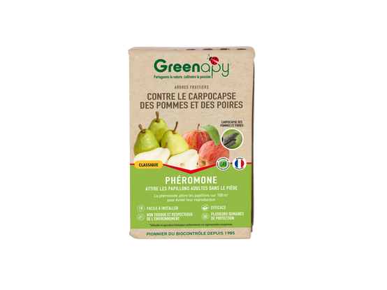Greenapy - Phéromone carpocapse des pommes et des poires Cydia pomonella boîte de 2 capsules - Greenapy - Image 1