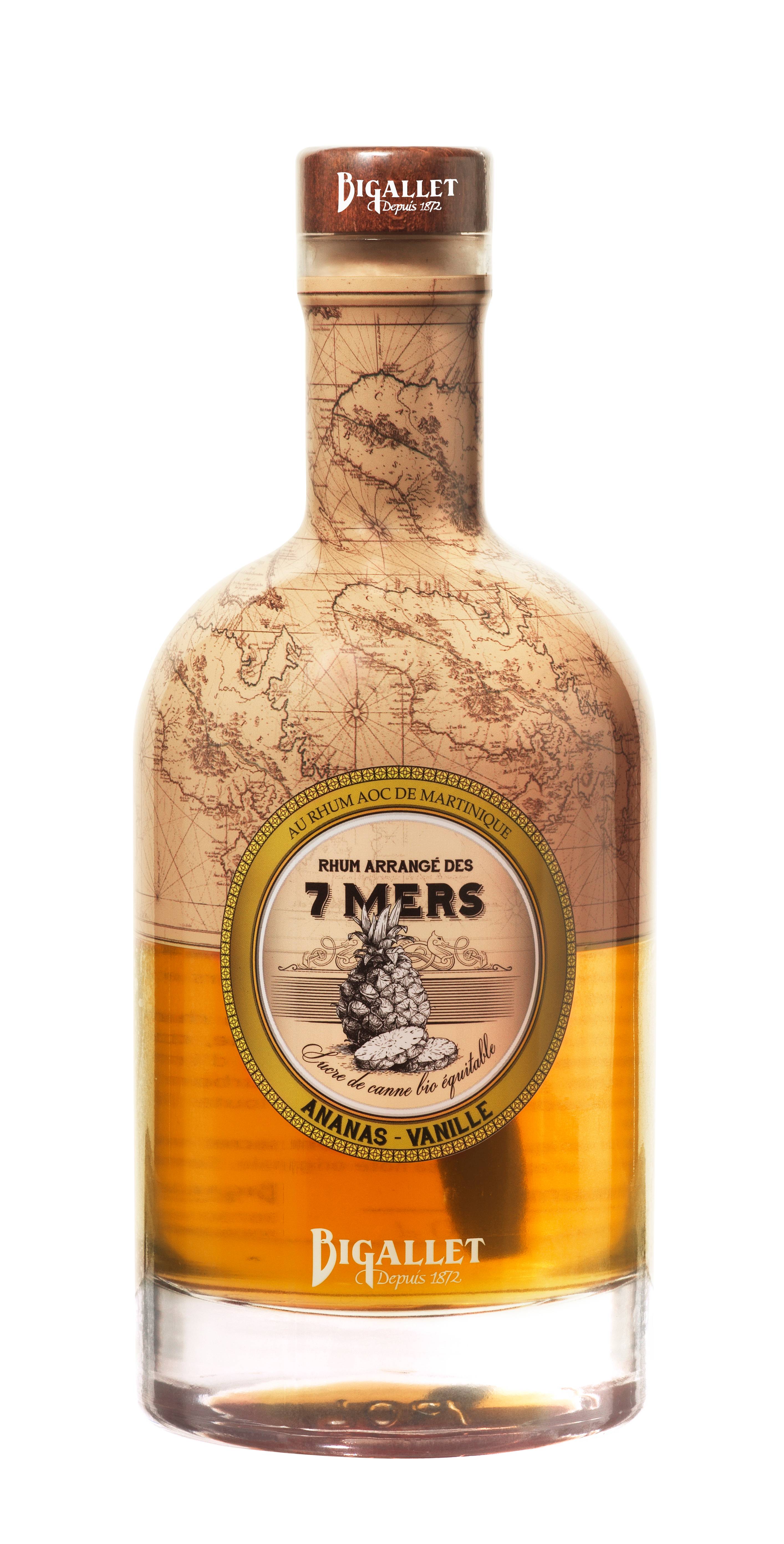 Bigallet - Rhum arrangé ananas 25° 70 cl - Bigallet