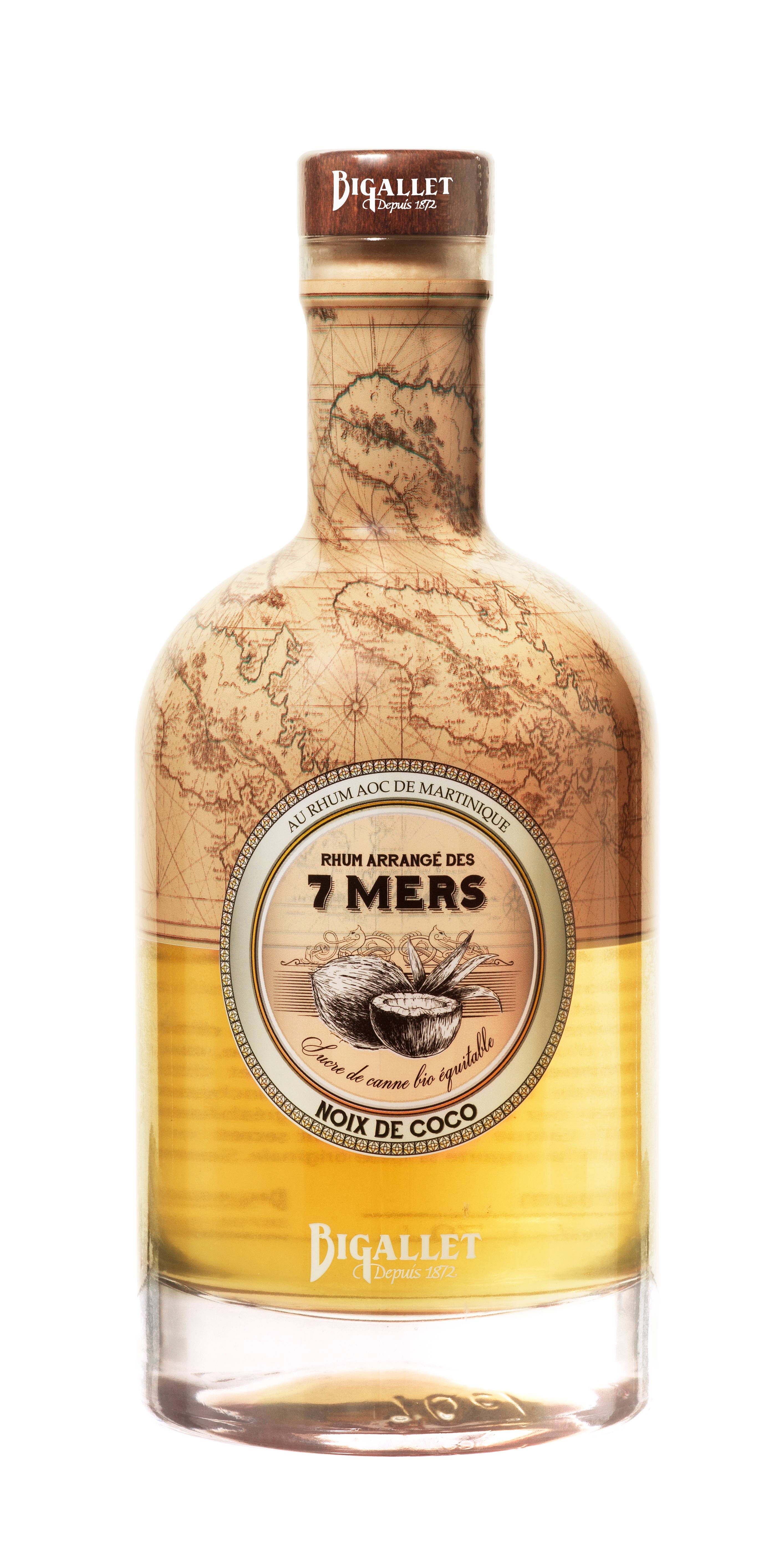 Bigallet - Rhum arrangé coco 25° 70 cl - Bigallet