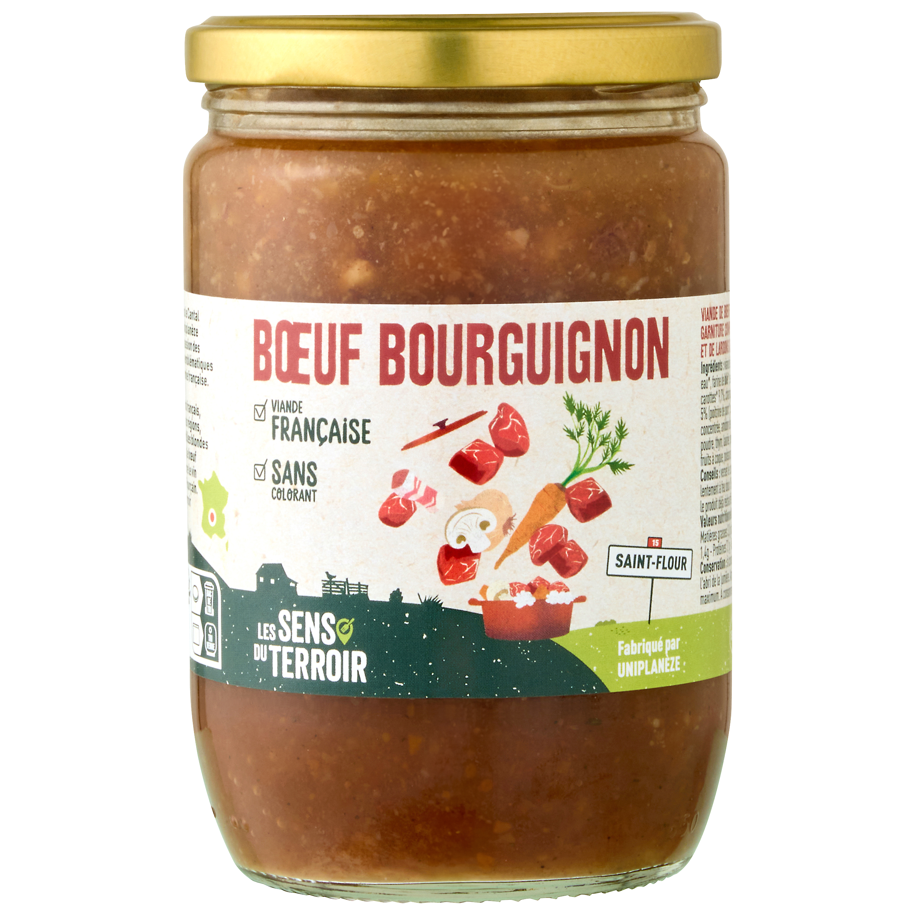 Les Sens du Terroir - Bœuf bourguignon 580 g - Les Sens du Terroir