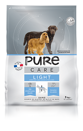 Pure - Croquettes chien light 3kg - Pure Care