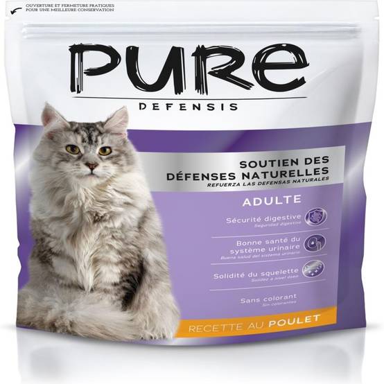 Pure Family - Croquettes chat au poulet 1,5kg - Pure Defensis