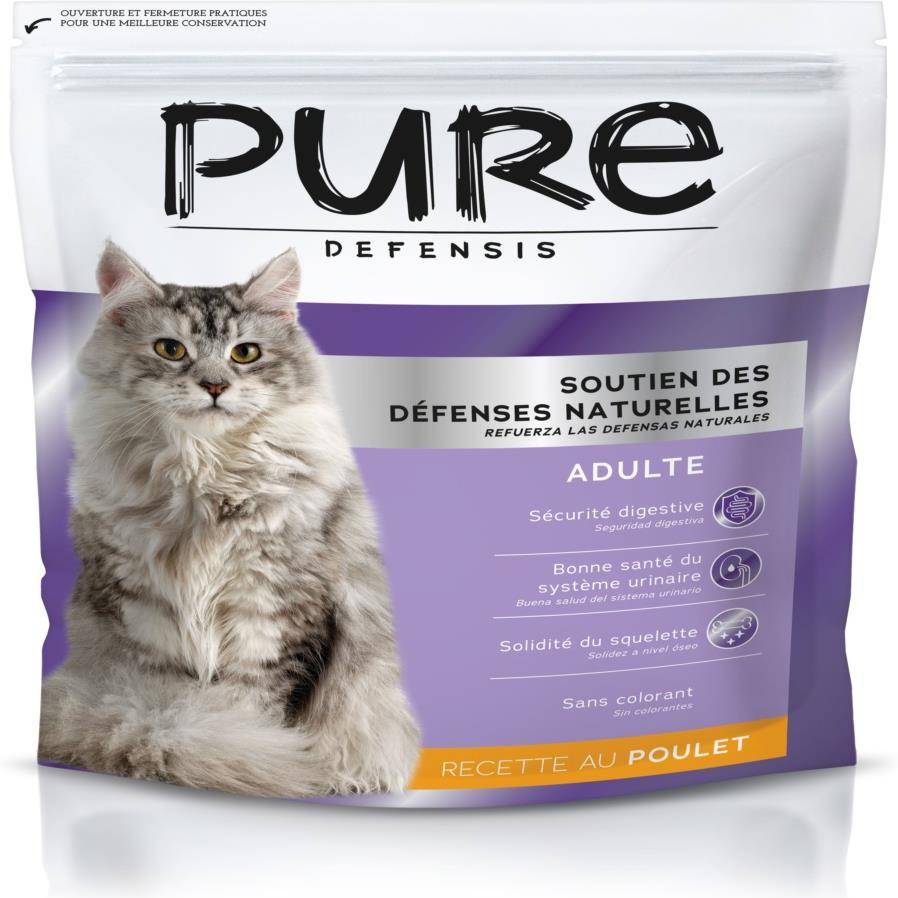 Pure Family - Croquettes chat au poulet 1,5kg - Pure Defensis