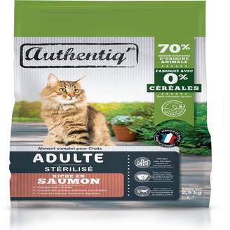 Authentiq - Authentiq - Croquettes Chat Stérilisé au saumon 2,5 kg