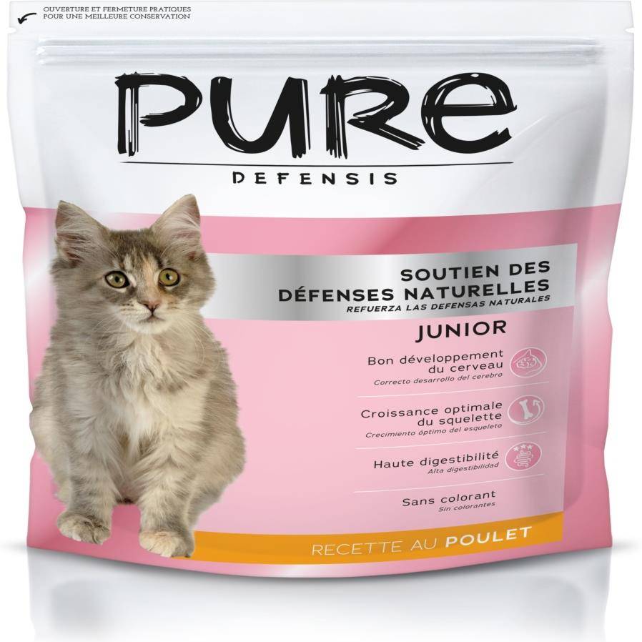 Pure - Croquettes chaton au poulet 1,5kg - Pure Defensis