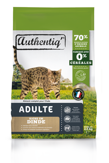 Authentiq - Alimentation Chat Authentiq'adulte L.22 x l.9,5 x H.44 cm