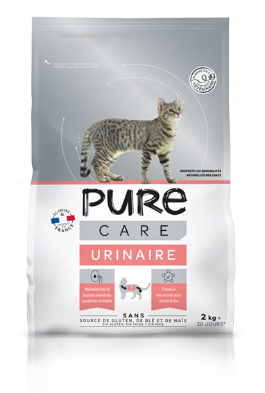 Pure - Croquettes chat système urinaire 2kg - Pure Care