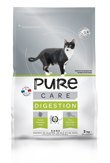 Pure - Croquettes chat troubles digestifs 2kg - Pure Care