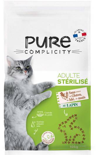 Pure Complicity - Croquettes chat stérilisé au lapin 10kg - Pure Complicity