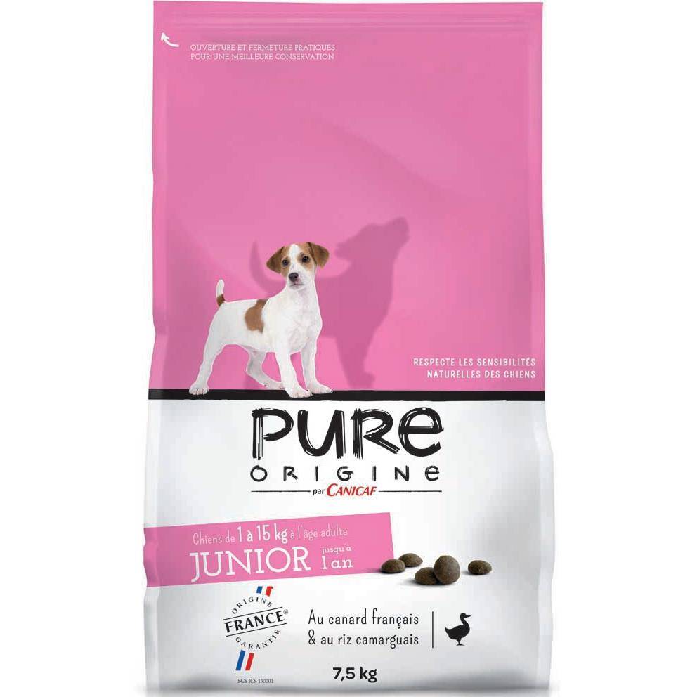Pure Origine - Croquettes chiot petite/moyenne taille canard 7,5kg - Pure Origine