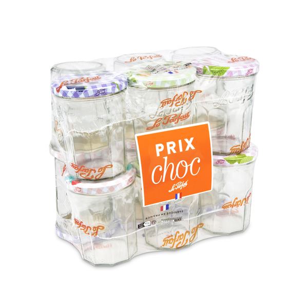 Le Parfait - Lot de 12 confituriers en verre transparent Ø82 l.0,385 H.11,3 - Le Parfait® - Image 1