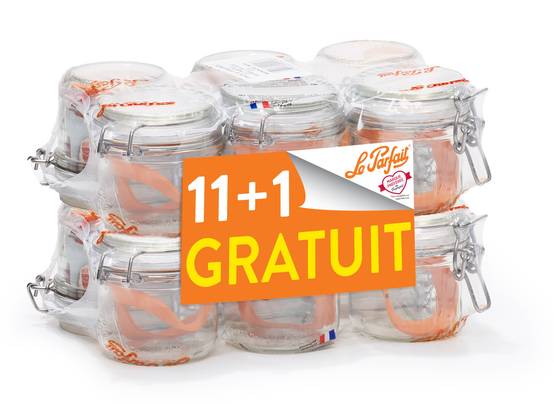 Le Parfait - Terrines "Super" 200g Ø70 mm x11+1gratuite - Le Parfait® - Image 1