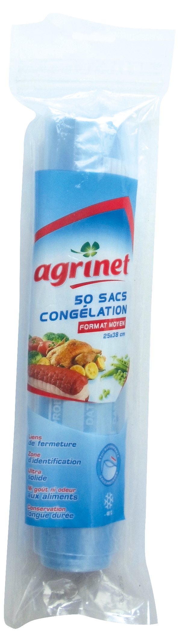 Agrinet - Sacs de congélation 25 x 38 cm - Agrinet