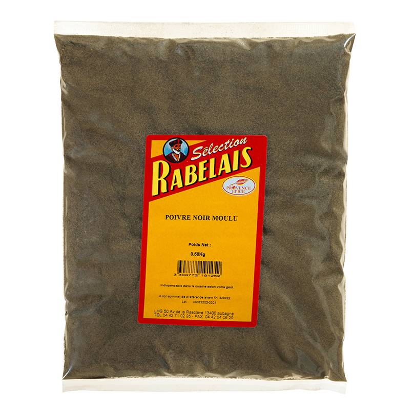 Rabelais - Poivre provence épice moulu noir P.500 g - Rabelais - Image 1
