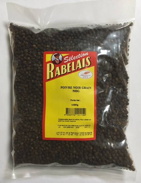 Rabelais - Poivre grain noir épice grain gris sac L.500 g - Bricorama - Image 1