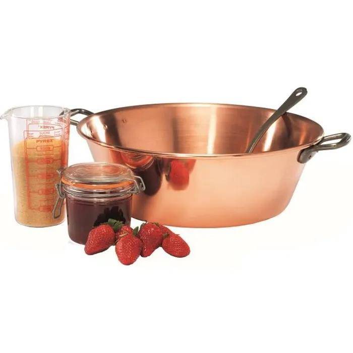 Baumalu - Bassine à confiture cuivre Ø38 cm ép. 1,2 mm 9 L –  Cuivre de France - Image 1