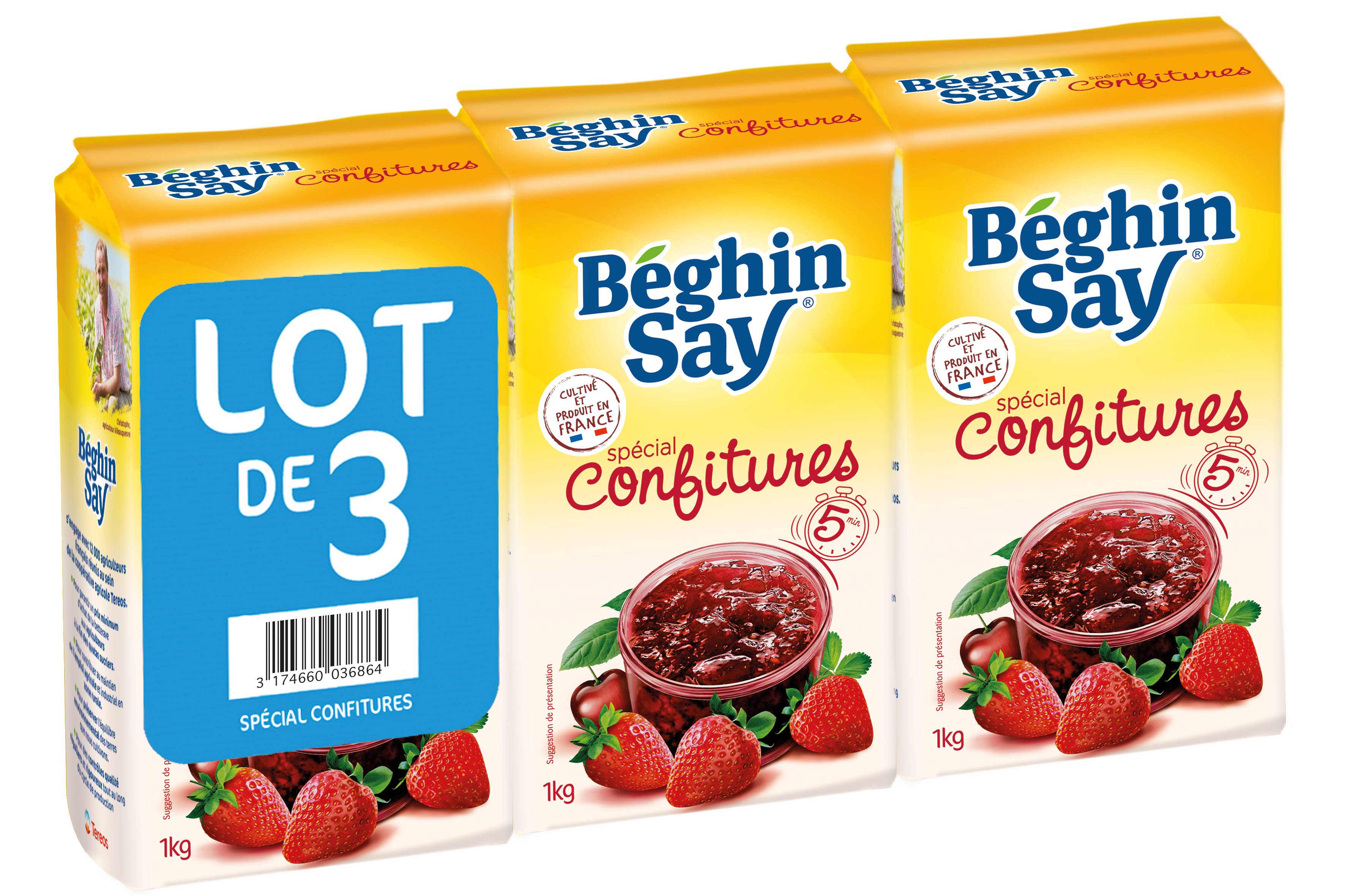 Beghin Say - Sucre spécial confiture 1kg x3 - Beghin Say