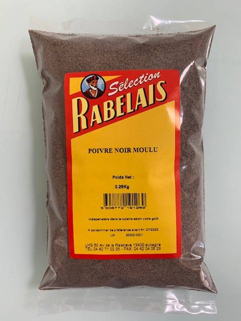 Rabelais - Poivre noir moulu 250 g - Rabelais