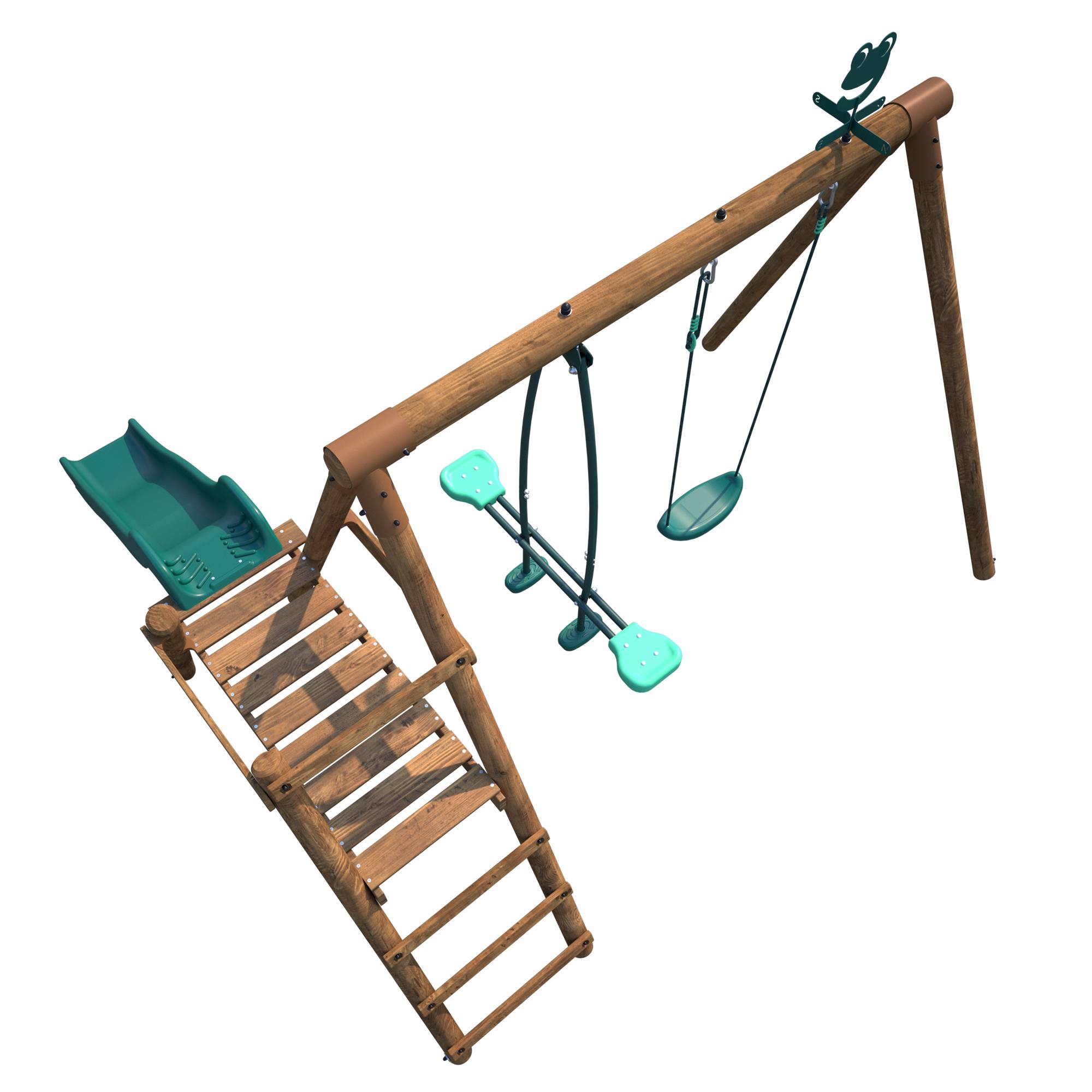 Soulet - Portique Jeux Bois Menthe - SOULET - Image 9