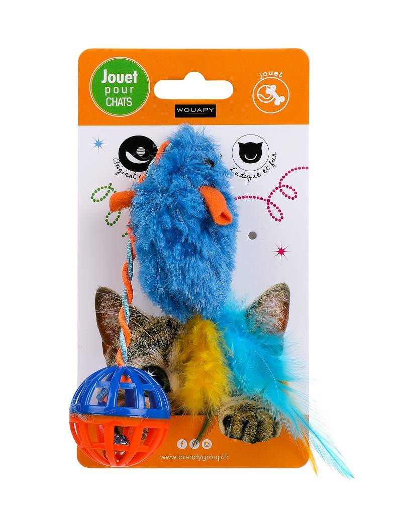 Wouapy - Souris Tissu + Balle Plastique - Image 1