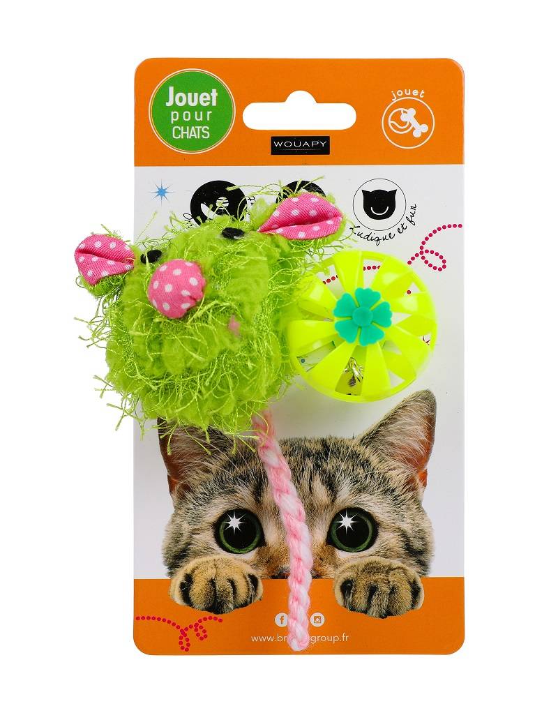Wouapy - Tête Souris + Balle Plastique - Image 1