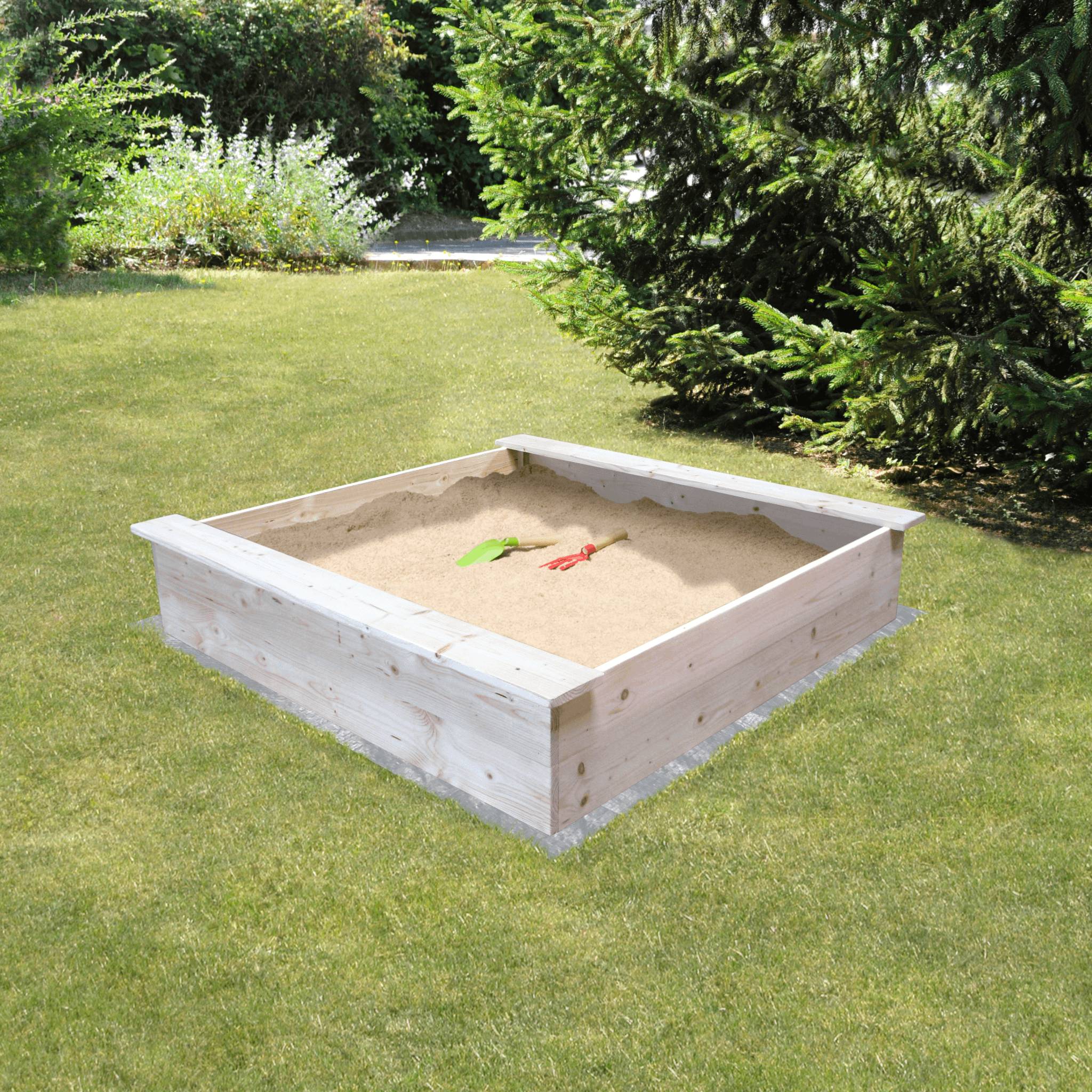 Soulet - Bac à Sable Bois Brut Couvercle – SOULET - Image 1