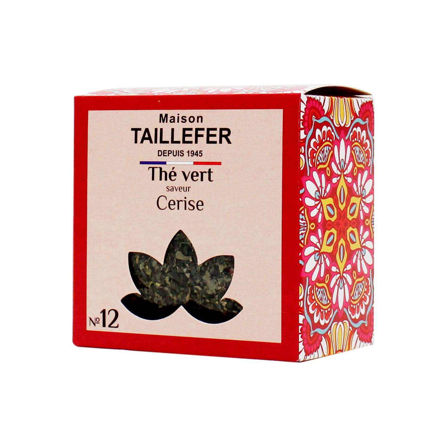Maison Taillefer - Maison Taillefer - Thé vert saveur Cerise boite 60 g - Image 2
