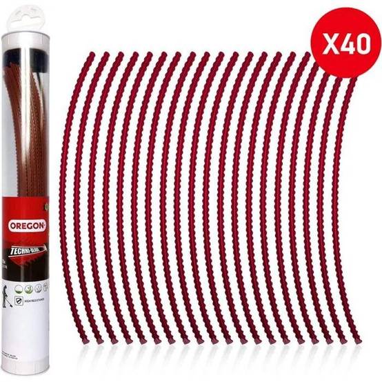 Fil débroussailleuse carré Techni-blade acier rouge Ø7 mm L.26 cm - Oregon - Image 6