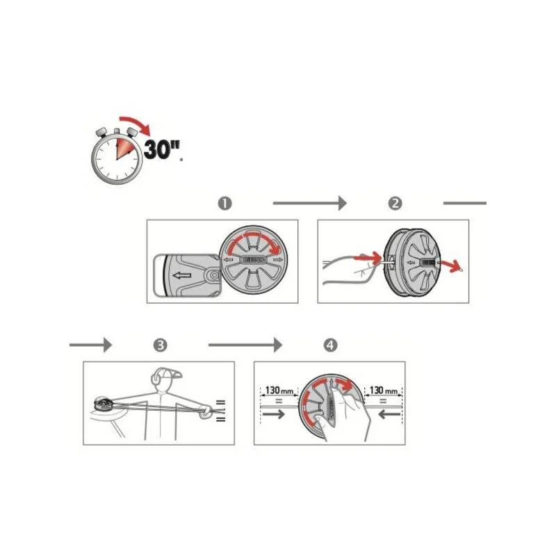 Tête de débroussailleuse universelle fils tap&go Ø109 mm - Oregon - Image 2