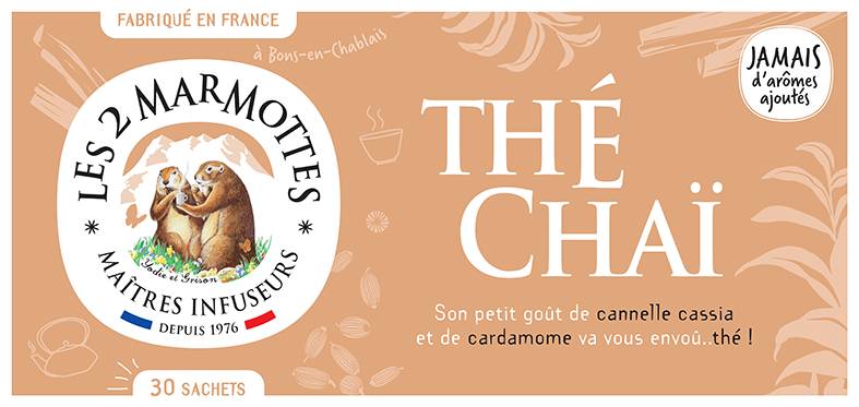 Les 2 Marmottes - Les 2 Marmottes - Thé Chaï 30 sachets - Image 4