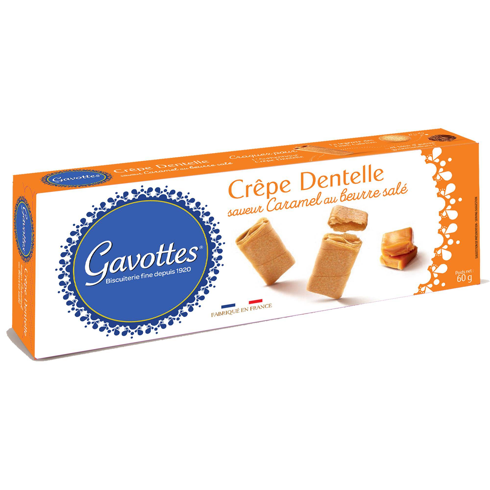 Gavottes - Gavottes - Crêpes dentelle Caramel au Beurre salé 60 g