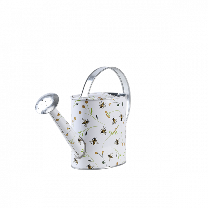 Arrosoir intérieur zinc imprimé abeilles H 23 cm – Aucune - Image 3