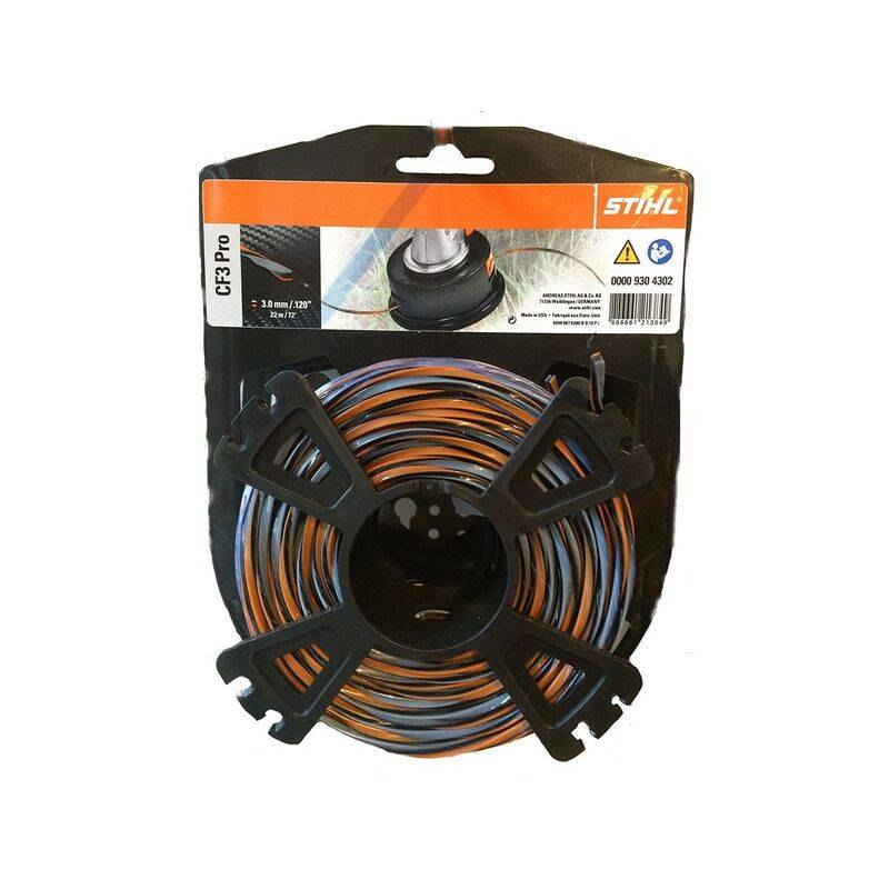 Bobine fil débroussailleuse carbone orange Ø 3.0-22.0 mm modèle CF3 Pro - Stihl - Image 1