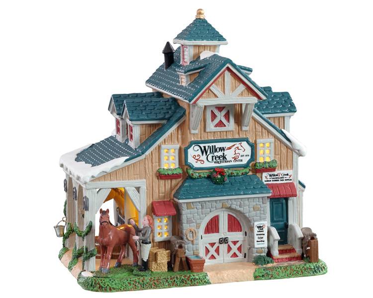 Lemax - Lemax - Centre équestre Ruisseau L.14,60 x l.19 x H.20,60 cm