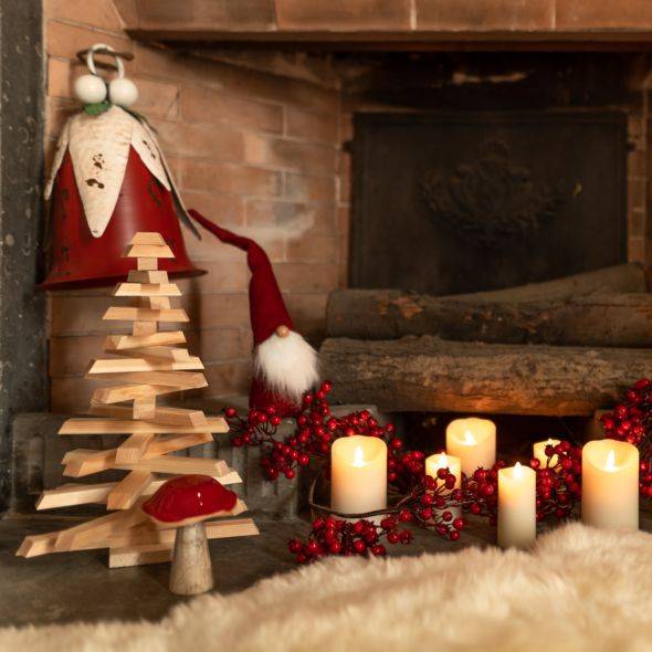 Sapin de Noël en bois 40 cm - Image 3