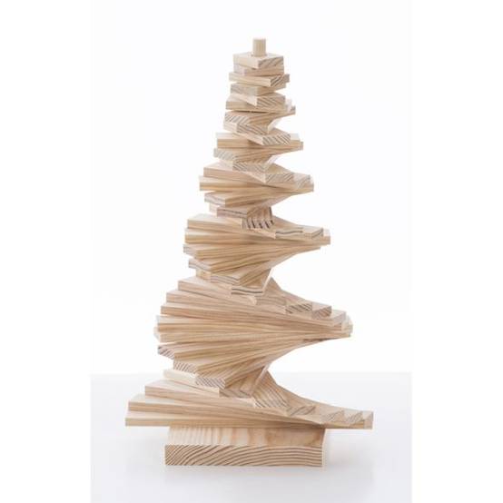 Sapin de Noël en bois 40 cm - Image 4
