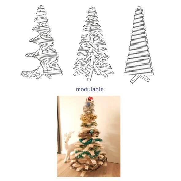 Mon Sapin Woody - Sapin en bois H.98 cm - Image 5
