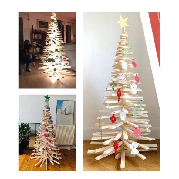 Sapin de Noël en bois 160 cm - Image 15