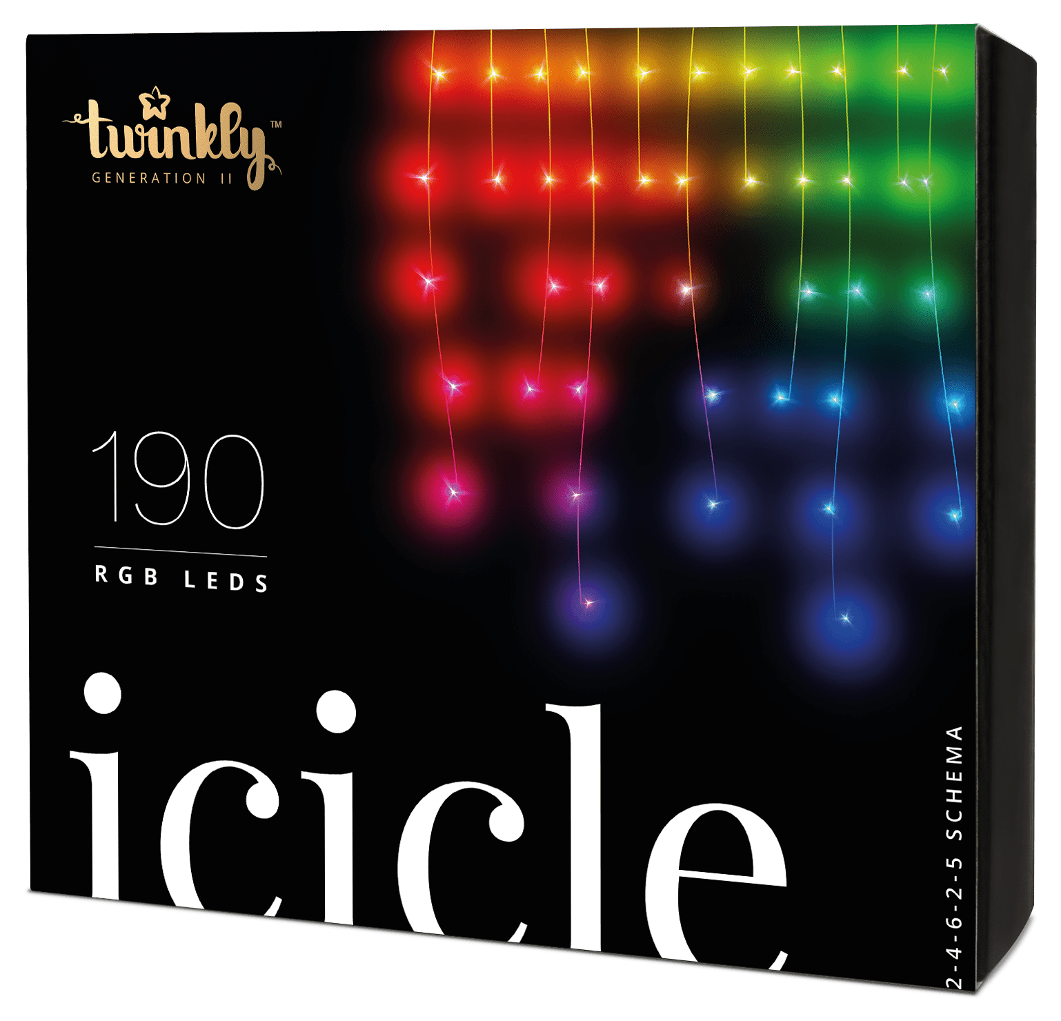 Twinkly - Twinkly - Guirlande Stalactite 190 leds - L.5 m